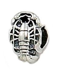 Sterling Silver Lobster Zable Bead Charm BZ1485