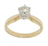 14KT Yellow Gold Engagement Ring 1cttw Diamond Solitare