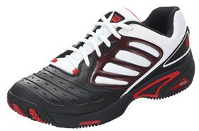 Wilson(ウイルソン)　テニスシューズ　TOUR VISION AC(ツアービジョン AC)　オールコート用　WRS312100 BK/WH/RD