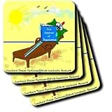 Londons Times Famous People Places Books Cartoons - 6 DEGREES OF SEPARATION - Coasters
