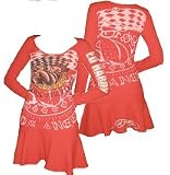 Ed Hardy - ED HARDY #8005 LB BULLDOG LOS ANGELES THERMAL DRESS GLOW IN THE DARK