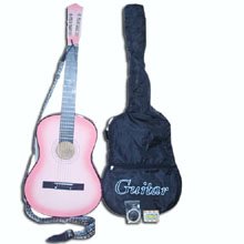 Acoustic Pink Guitar