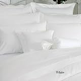 Devonshire 300 Thread Count Egyptian Cotton Bed Sheet Set Full (White).