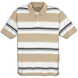 Basic Pique Striped Polo - Mens