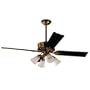 Hunter Ceiling Fans 21897 Covent Garden Fan - Burnished Brass Victorian Indoor Fan 56"