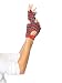 Leg Avenue Motorcycle Style Fingerless Gloves (Red Plaid)