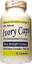 Ivory Caps - Maximum Potency 1500 mg Glutathione Skin Whitening Pills Complex **SALE REG. $49.99 - NOW $29.99 - FREE SHIPPING
From Princeton Nutritional Systems
