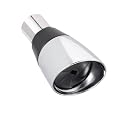 Alsons 1.75 GPM Fluidics Bullet Showerhead with Plastic Ball Connector, Chrome #653CBU