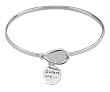 Sterling Silver Sisters Are Forever Friends Catch Bangle Bracelet