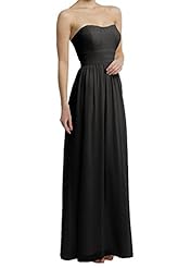 Strapless Empire   Waistline Chiffon Sweetheart Evening Dress/Bridesmaid Dress/Prom Dress/Wedding Dress 