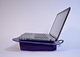 Tsirtech Cushioned Faux Leather Top, Laptop Lap Desk, Purple - Comfortable Lightweight Plush Material makes Laptop feel weightless!