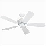 Sea Gull Lighting 1525-15 Long Beach 42 Outdoor Ceiling Fan in White Powdercoat