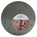 Big Dot Magnetic Bulletin Board - 12" Stainless (Stainless Steel) (12"H x 12"W x 0.125"D)