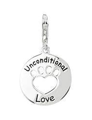 Heart U Back Unconditional Love Charm