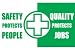 Banner, Safety Protects People Quality Protects Job, 3ft X 5ft