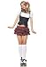 Sexy 3Pc Little Miss Schoolgirl Naughty School Girl Halloween Costume by Leg avenue