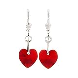 Little Heart Earrings Valentine Red
