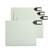 Smead Pressboard End Tab Guides, Horizontal Metal Tabs, Blank, Letter Size, Green, 50 per Box (61757)