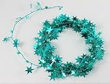Teal Star Wire Garland