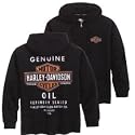 Harley-Davidson&reg; Men's Oil Can Hooded Sweatshirt. Printed graphics. 99048-09VM