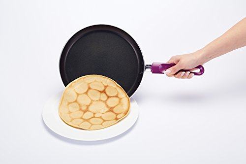 Colourworks CWCPPUR KitchenCraft Non-Stick Pancake Pan, Aluminium, Purple, 24 cm