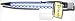 Retro 51 Tornado Groove Writer Rollerball in Bell Bottom Blue