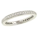 Round Bead Set Eternity Style Wedding Band .40cttw