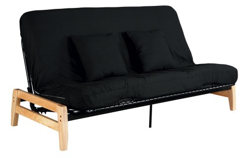 Serta Chestnut Queen Futon Mattress, Black