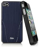iSkin aura case for iPhone 4/4S - Navy (Metallic Blue/Black)