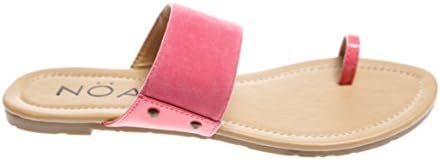 Womens Patent PVC Suede Fran-Ht Casual Sandal Shoes (Coral, Size 11)