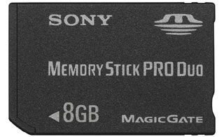 Sony 8GB Pro Duo Memory Stick