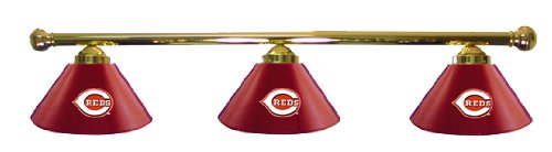 Cincinnati Reds Pool Table Light - Brass Bar