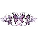 Pilot Automotive LT-00436 Purple Tribal Butterfly Graphic Lethal Threat Decal