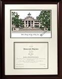 IMAGE OF Western Kentucky University Scholar Scholar Mahogany Framed Lithograph w/Diploma Opening
