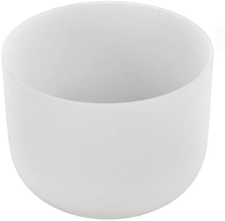 ABuddha® Frosted A Note Third Eye Chakra Quartz Singing Bowl Crystal Singing Bowls for Healing with Rubber Mallet and O-ring (8 inch)