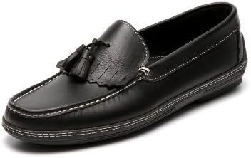 Handsewn Company Men's Tassel Kilt Driver Moc black Leather Designer Shoe 10.5