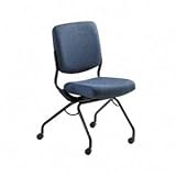 IMAGE OF HON PN1AUUBW90T Perpetual 4300 Series Mobile Folding Nesting Chair, Navy Upholstery