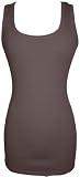 Long And Lean Ribbed Cotton Tank Top Junior Plus Size