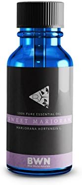 Sweet Marjoram (10 ML) - Best Quality 100% Pure Essential Oil - Premium Therapeutic Grade Oil by Blue World Naturals