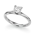 1/2 ct. Round Diamond Solitaire Ring in 14K White Gold or Yellow Gold