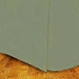 IMAGE OF 300TC Egyptian Cotton QUEEN Bed Skirt SOLID SAGE BY MARRIKAS