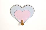 Pastel Toys Natural Wood Handmade Heart Hanger
