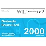 31 89e6dy8L. SL160  Nintendo 2000 Points Card (DSi or Wii)