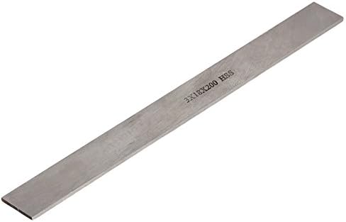 CNBTR 3x18x200mm Silver Oblong Shape HSS Lathe Metalworking Engraving Cutter