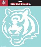 Cincinnati Bengals Die-Cut Decal - 8"x8" White permanent adhesive logo fine detail transfer tape