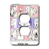 Londons Times Funny Medicine Cartoons - Bipolar Bear - Light Switch Covers - 2 plug outlet cover