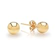 Duragold 14k Yellow Gold 5mm Ball Stud Earrings
