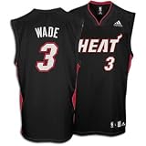 Dwyane Wade Heat Black NBA Replica Jersey - Big Kids