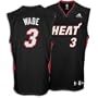 Dwayne Wade Miami Heat Youth Replica Basketball Jersey By Adidas