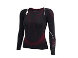 Nike Plus Seamless LS Top Damen Langarmshirt, black/light lava - 